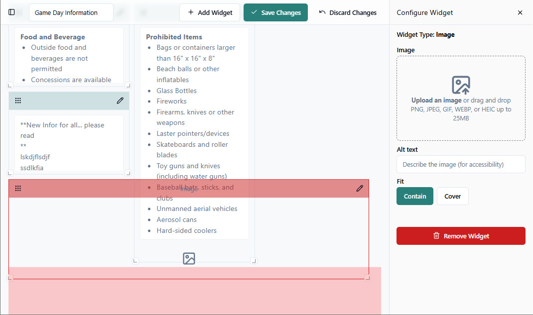 Position Widget