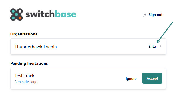 Enter Dashboard