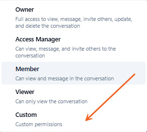 Permission levels