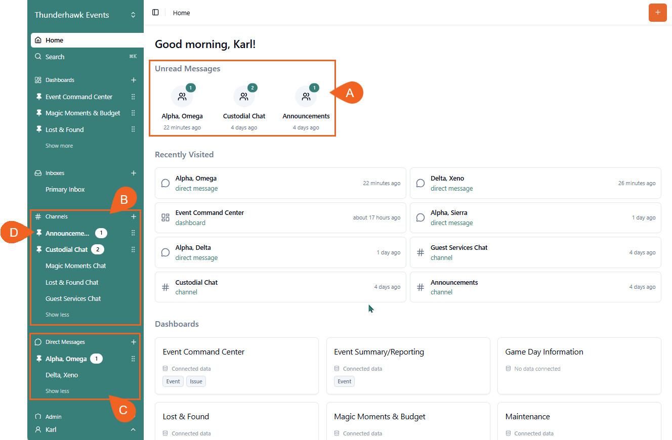 Launch Nav, Home