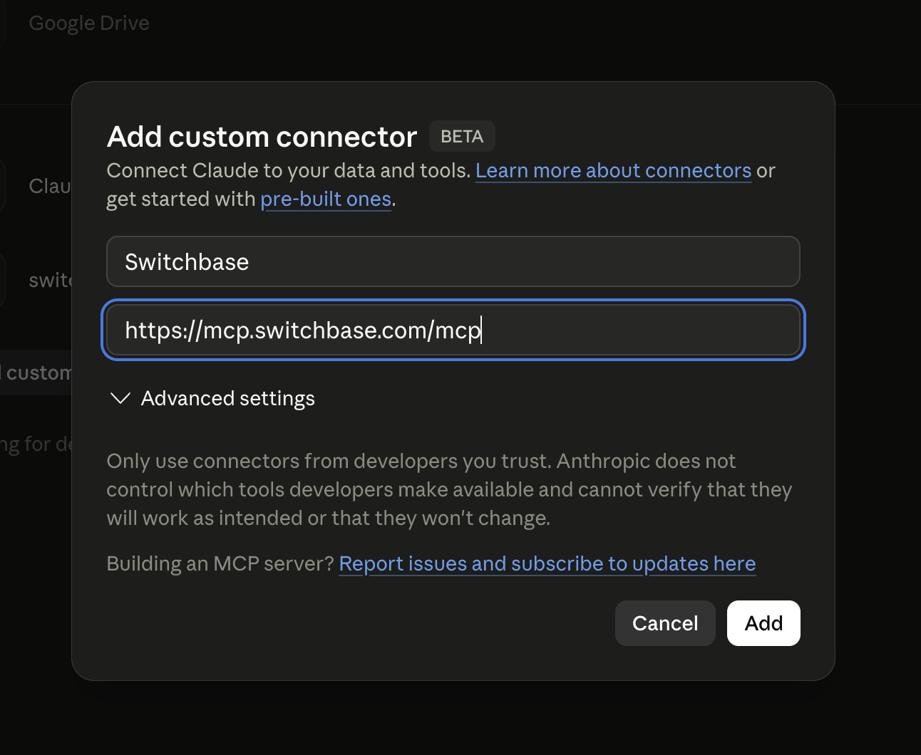 claude-3-add-connector