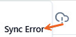 Sync error