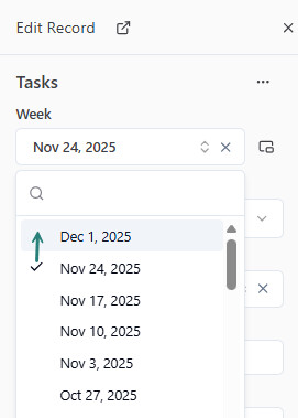 Forward a week