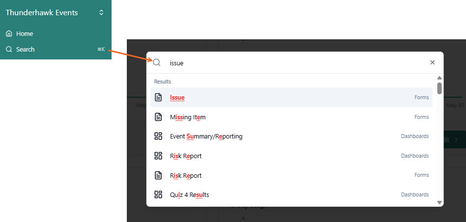 2-search navigation panel