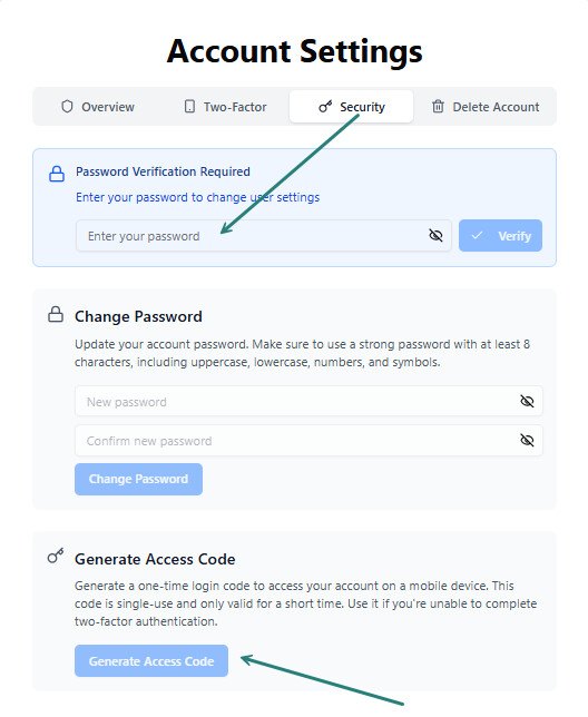 Tab and Verify
