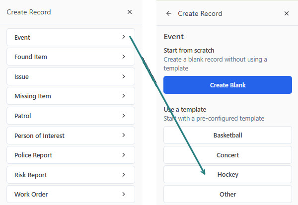 Create Shortcut Record
