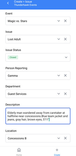 Issue first