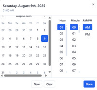 Calendar & time
