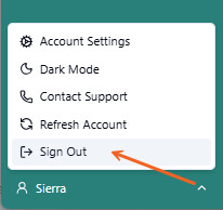 Sign Out