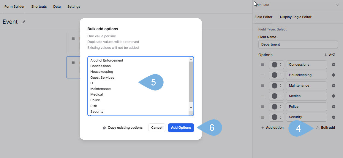 Select Options