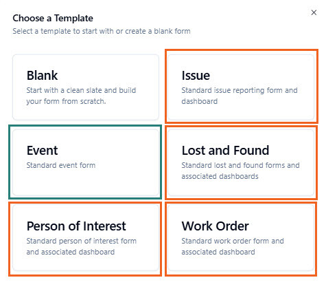 Form Templates with green