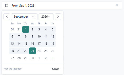Date Range A
